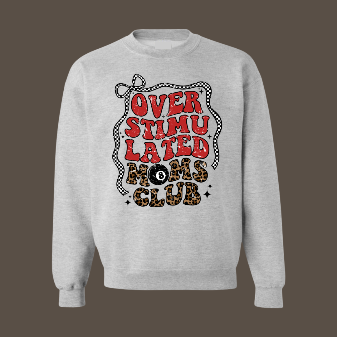 Retro Overstimulated Moms Club Crew