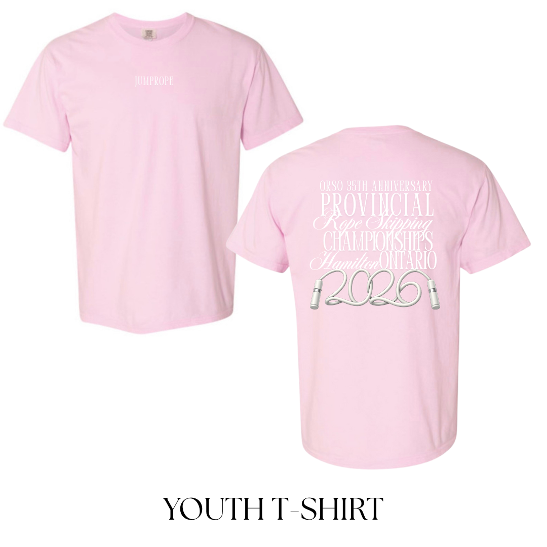 YOUTH 2026 Provincial Champ Tee - Light pink
