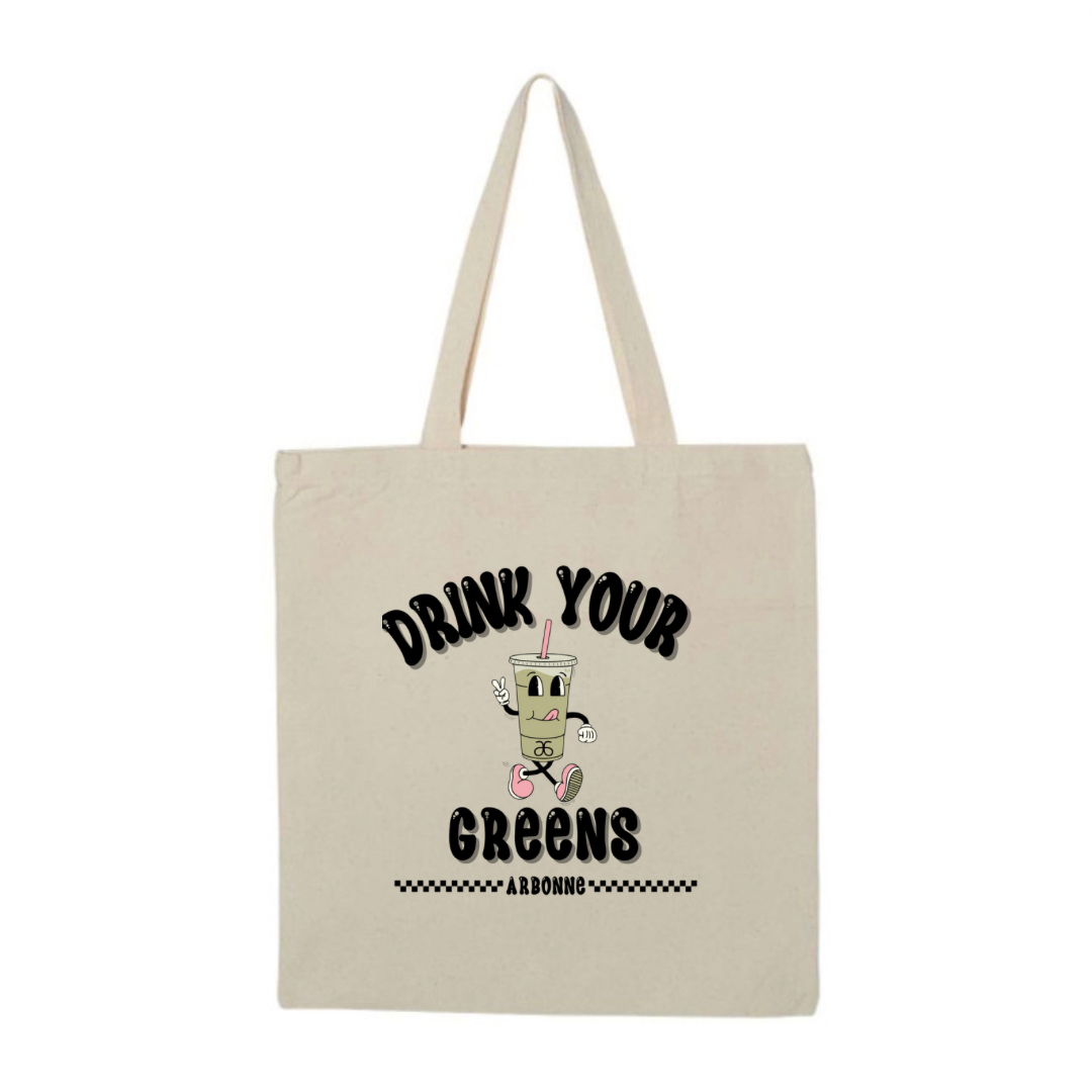 Arbonne drink your greens tote bag