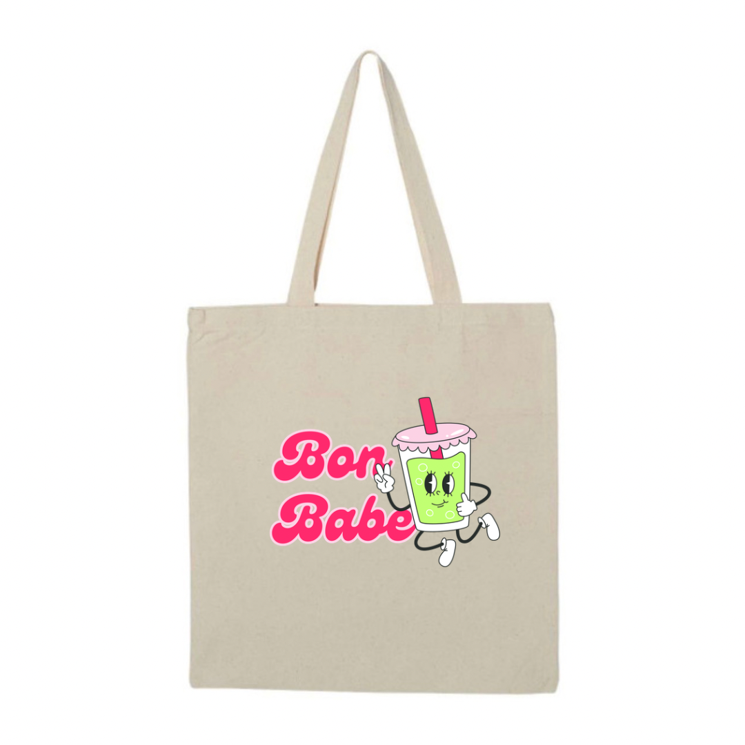 Bon babe fizzy green tote bag