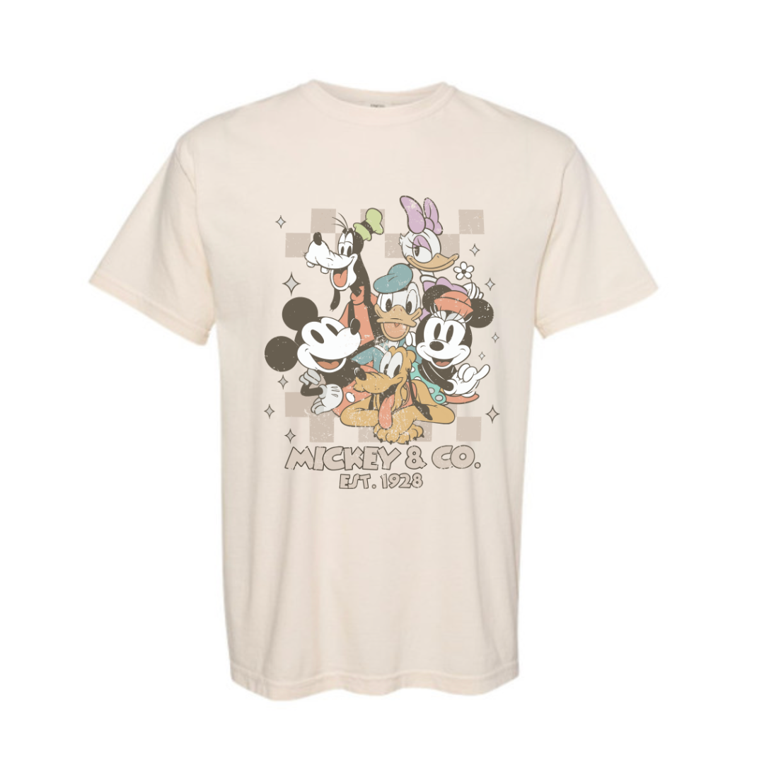 Retro Mickey And Friends T-Shirt