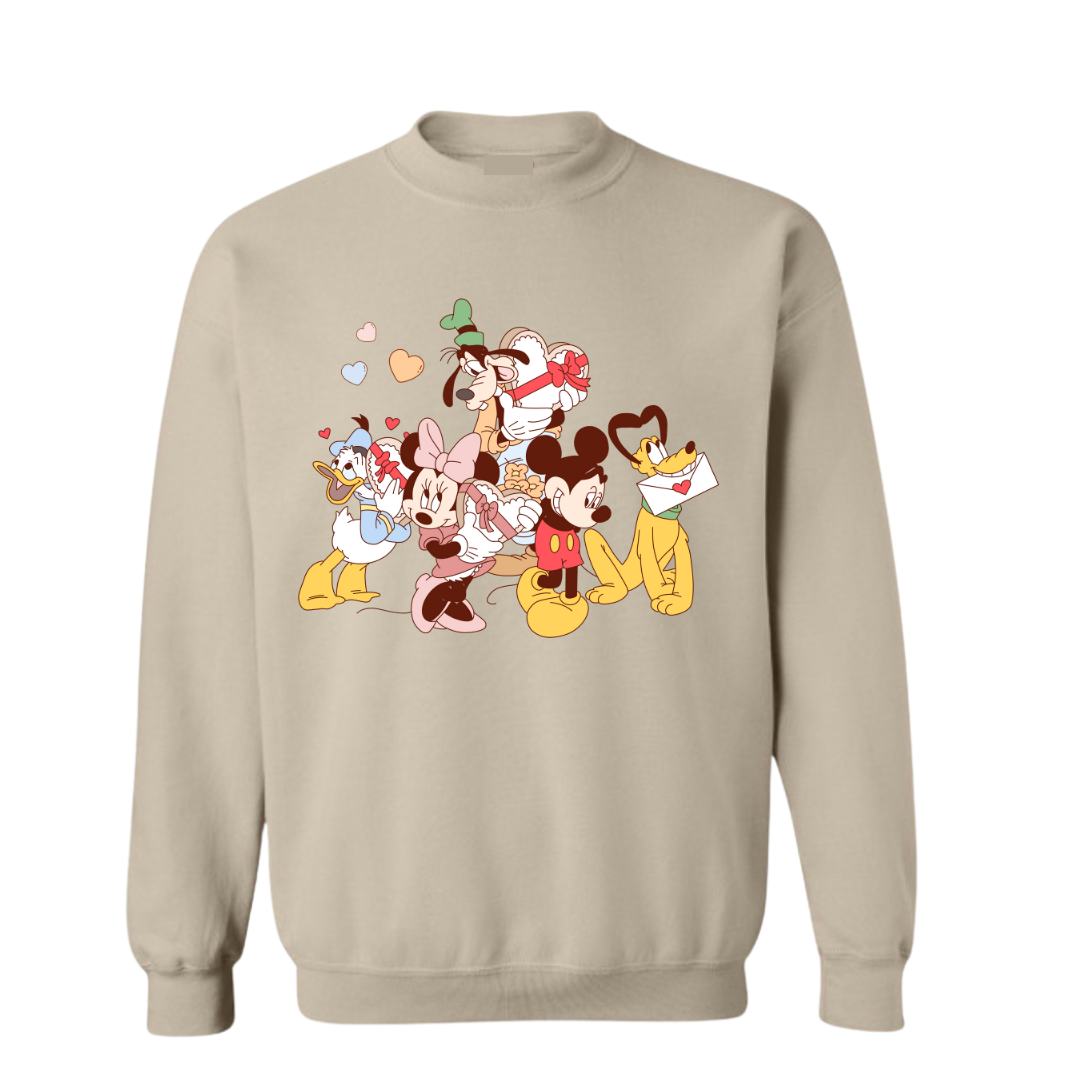 Vintage Mickey Valentines Crew