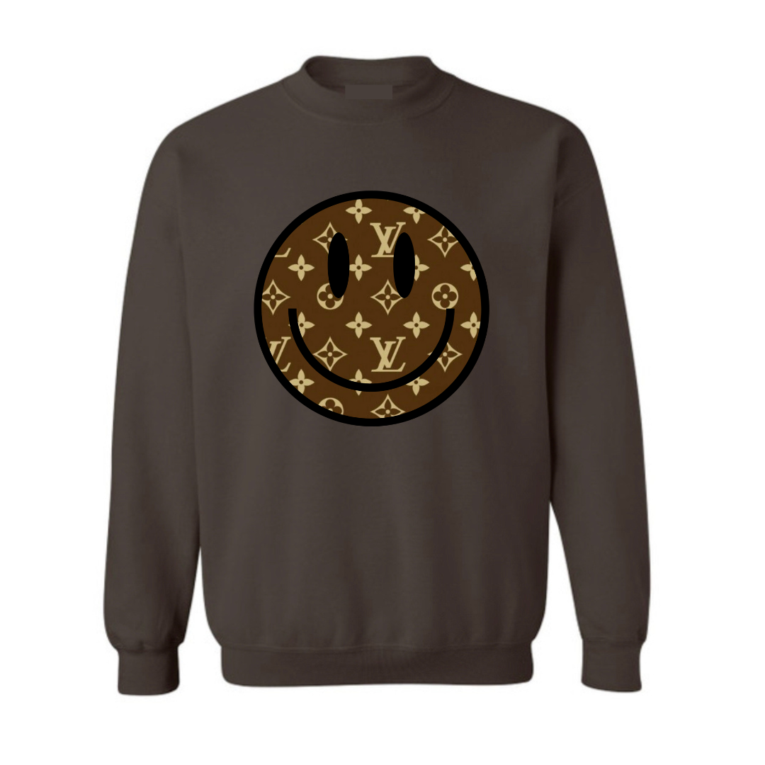 Designer Smiley LV (Chocolate Brown Crew)