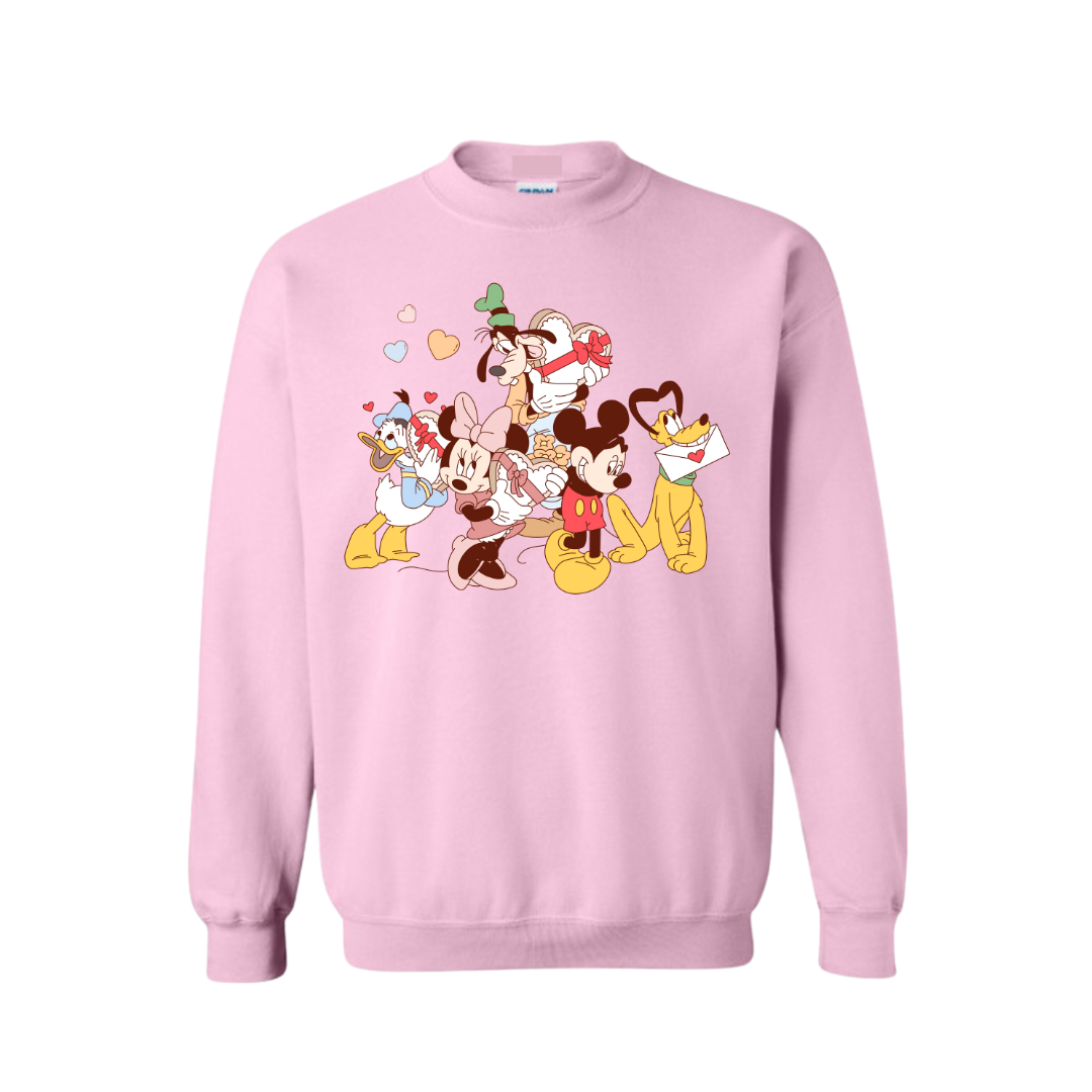 Vintage Mickey Valentines Crew