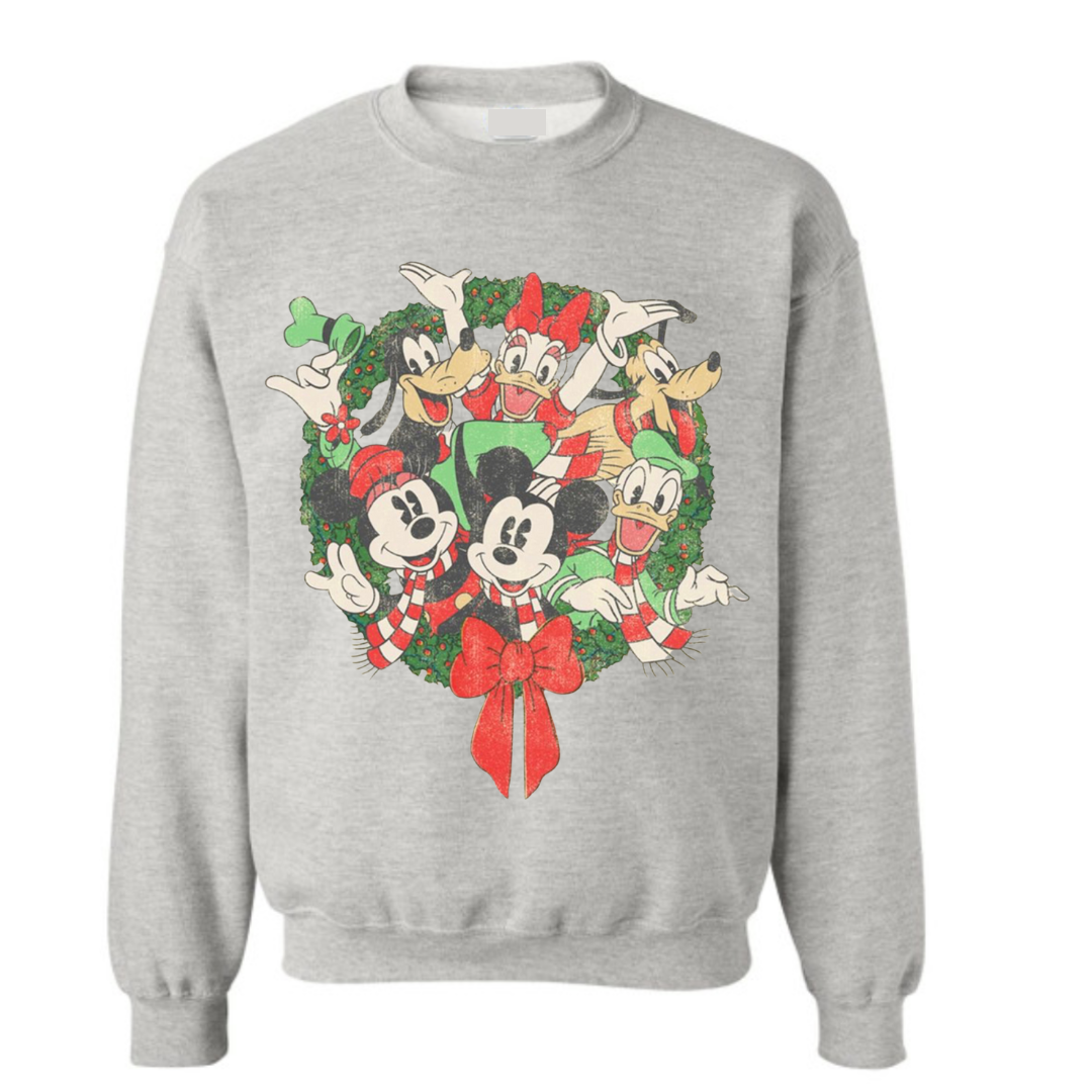 Mickey & Friends Vintage Wreath Crew