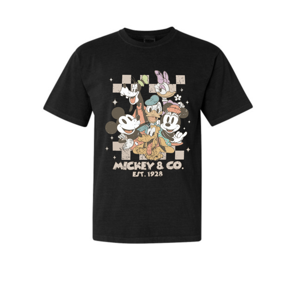 Retro Mickey And Friends T-Shirt