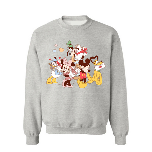 Vintage Mickey Valentines Crew