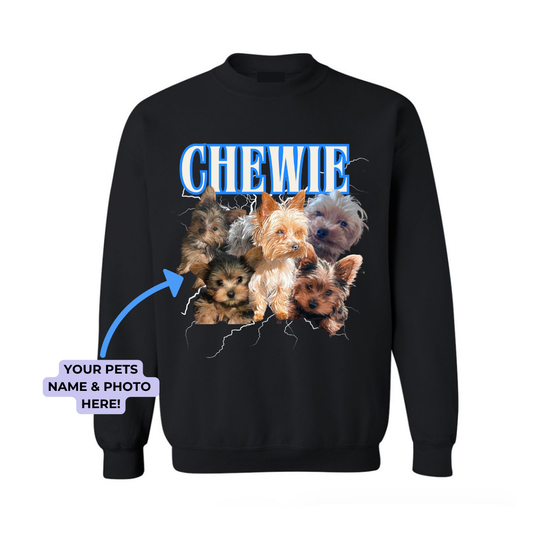 Pet Portrait Crewneck ( ADULT SIZE)