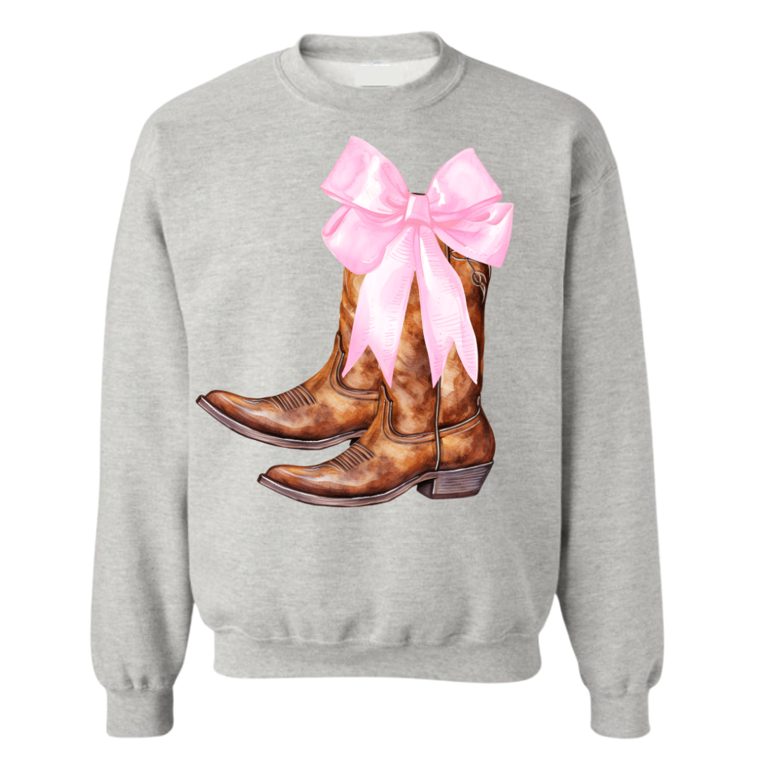 Coquette Cowboy Boots Crew