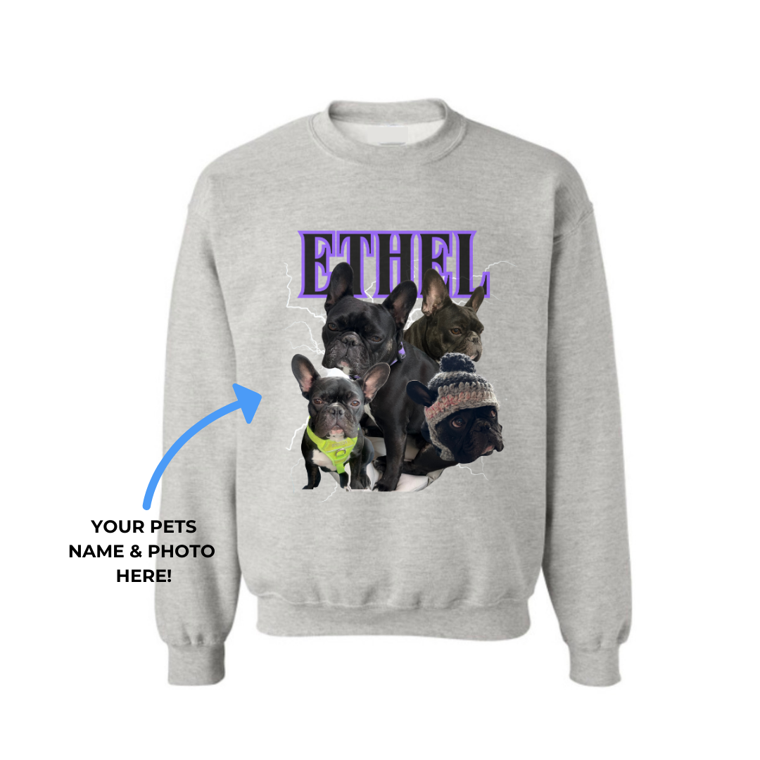 Pet Portrait Crewneck ( ADULT SIZE)