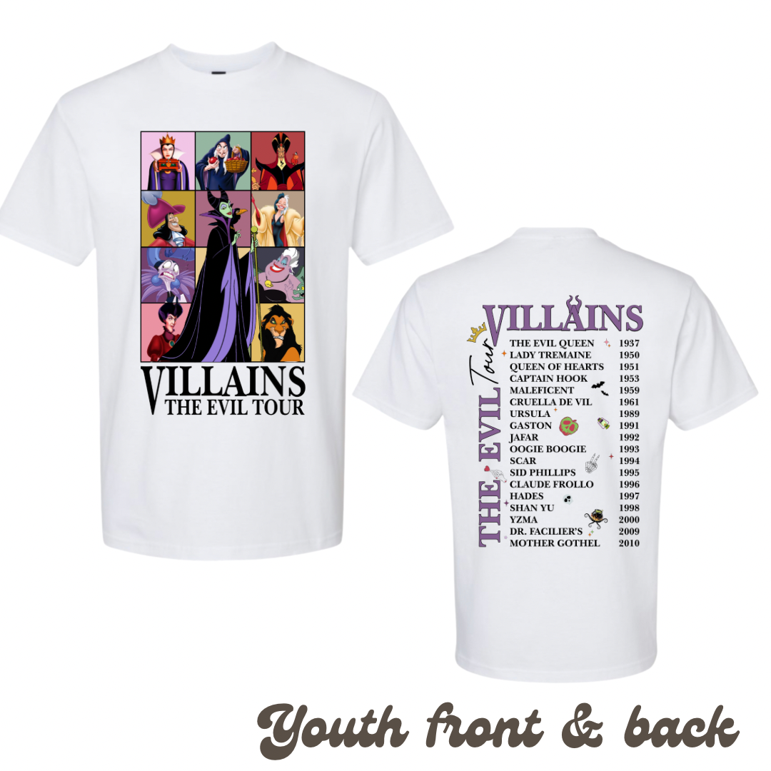 Kids Villain Tour T-shirt