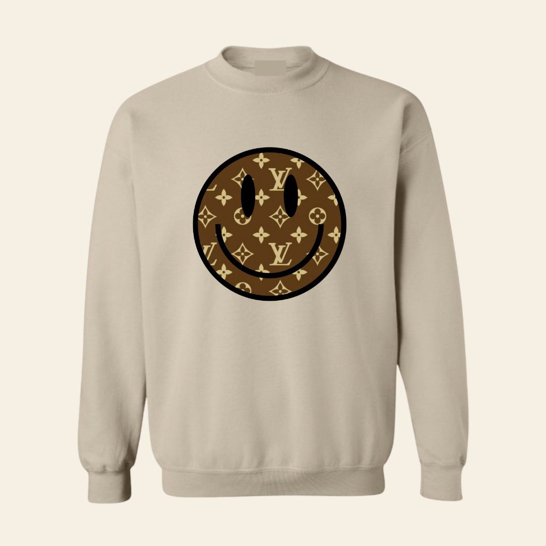 L Smiley Crewneck