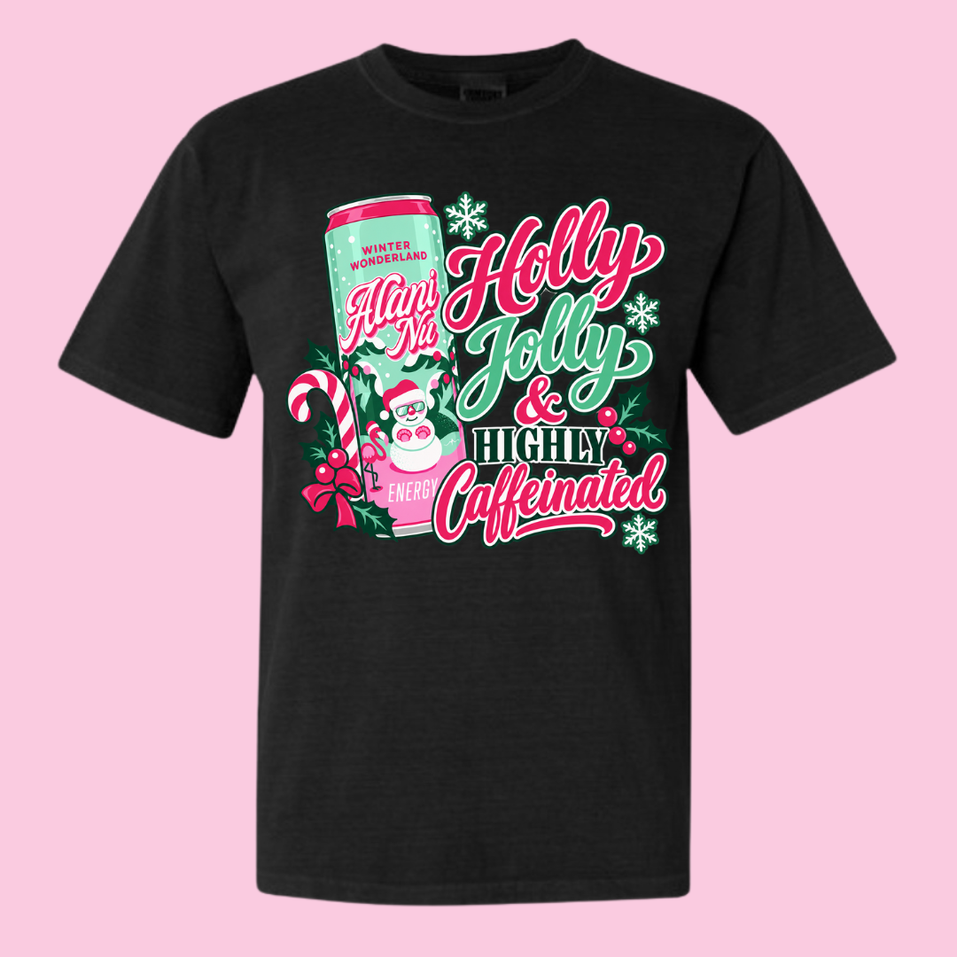 Holly Jolly & Caffeinated T-Shirt