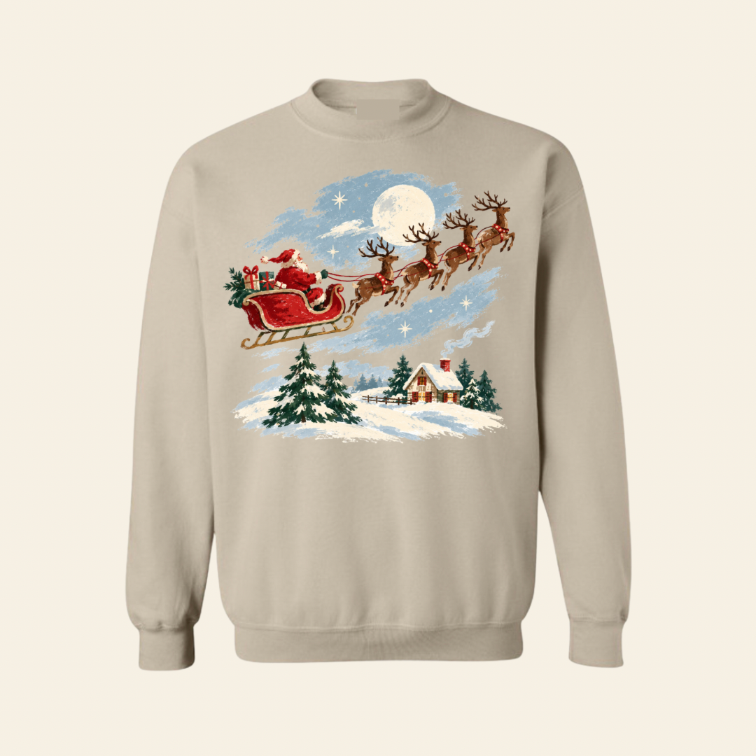 Vintage Christmas Night Crewneck