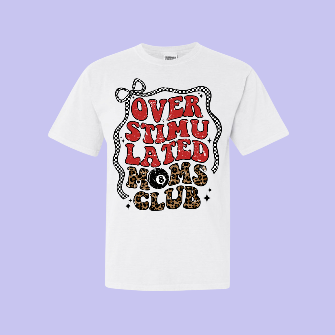 Retro Overstimulated Moms Club T-Shirt