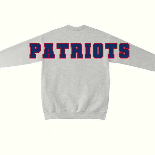 Patriots Grey Crewneck