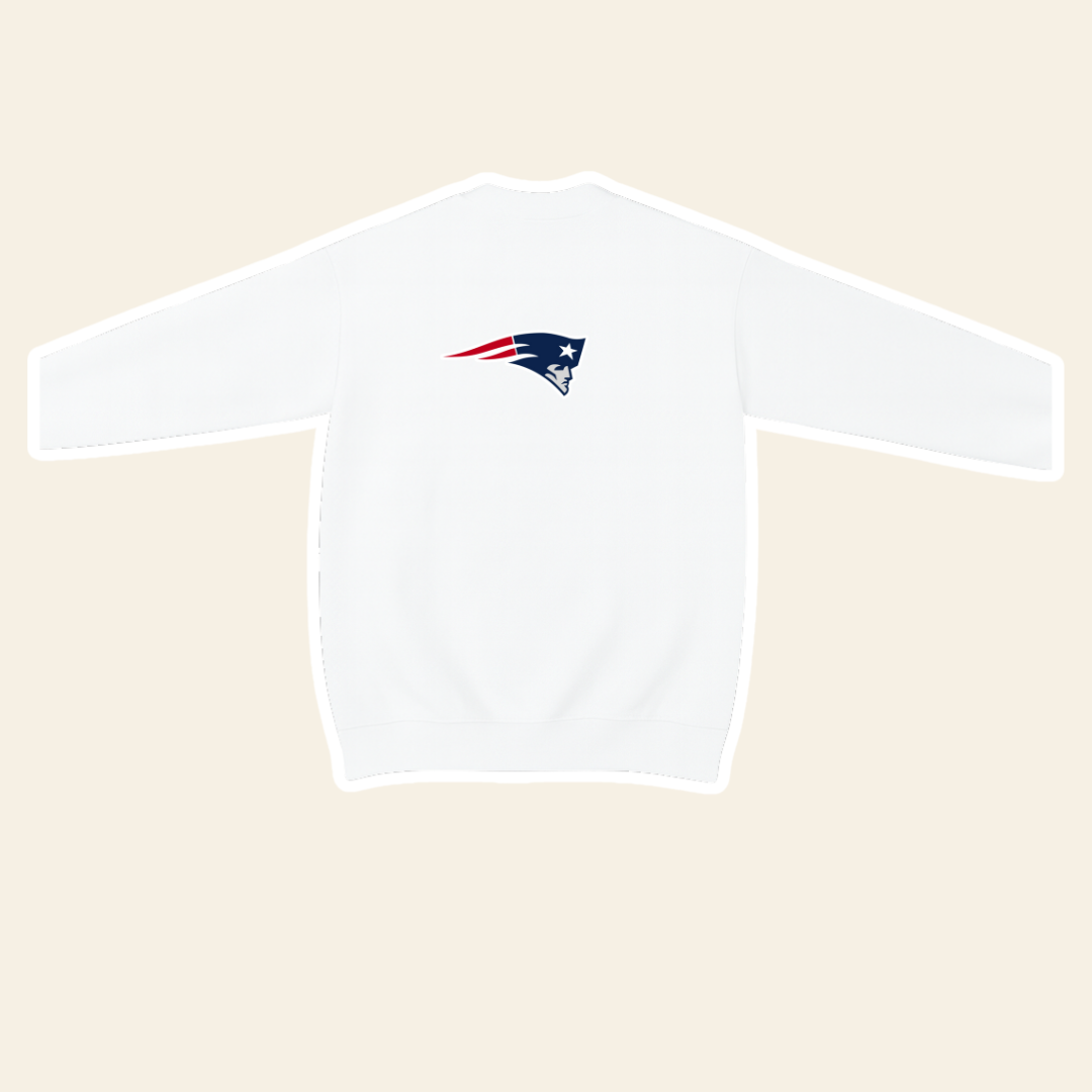 Patriots White Crewneck