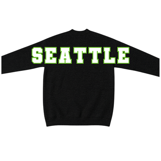 Seahawks Black Crewneck