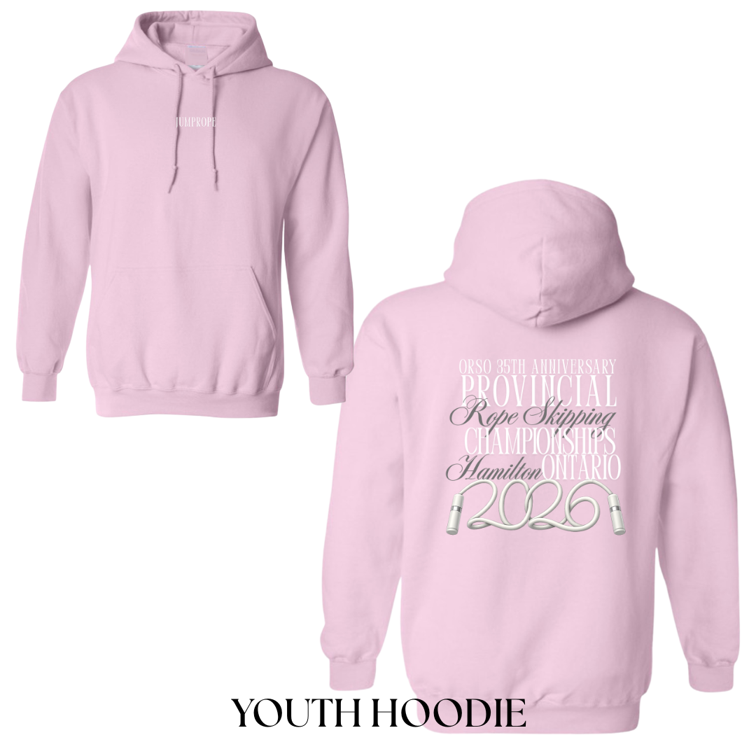 YOUTH 2026 Provincial Champ Hoodie - light pink