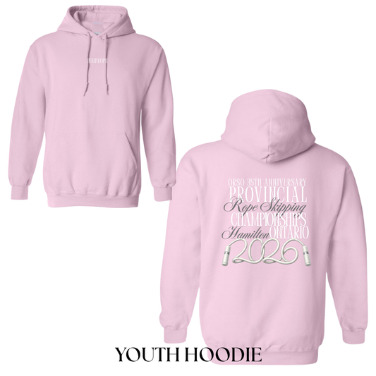 YOUTH 2026 Provincial Champ Hoodie - light pink