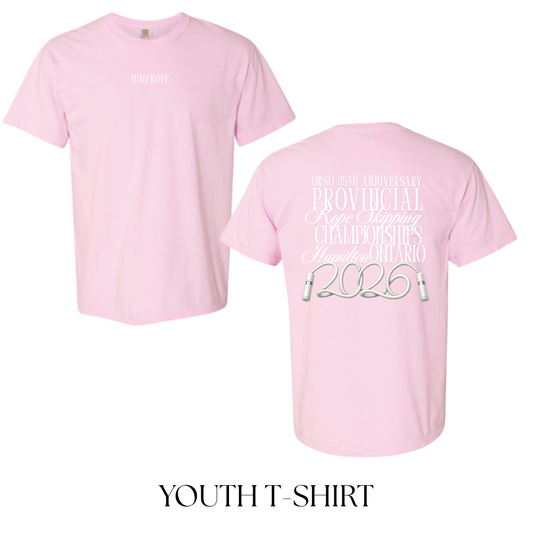 YOUTH 2026 Provincial Champ Tee - Light pink