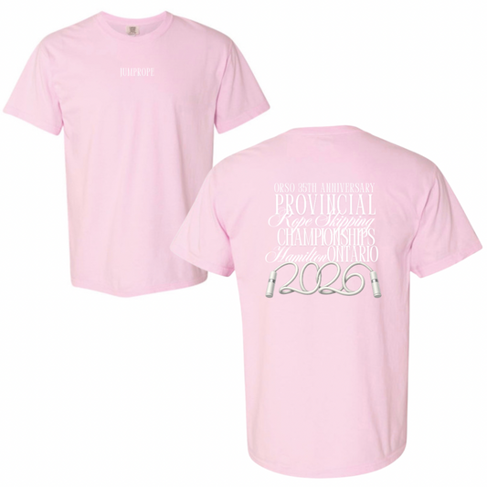 2026 Provincial Champ Tee- light pink