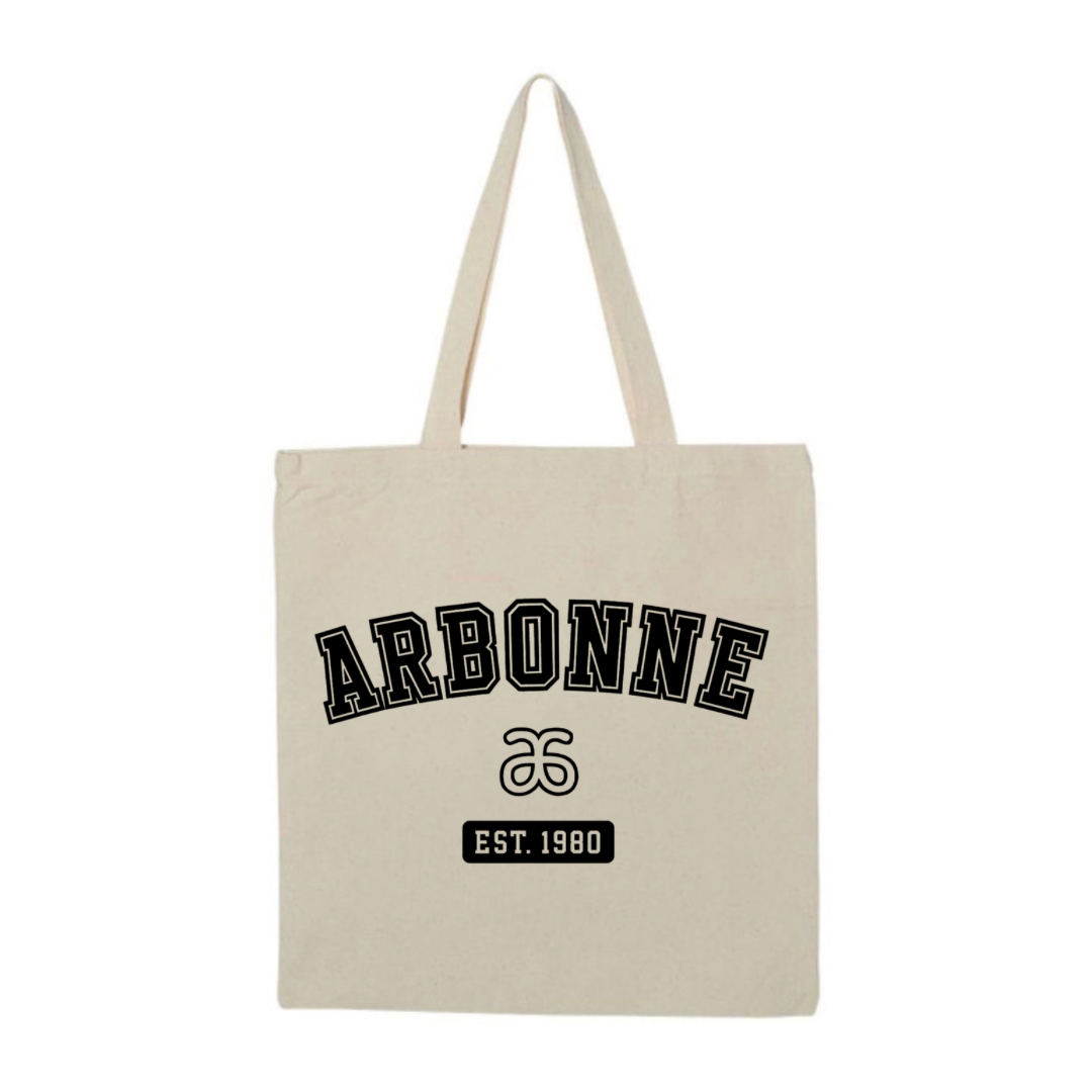 Arbonne Varsity tote bag