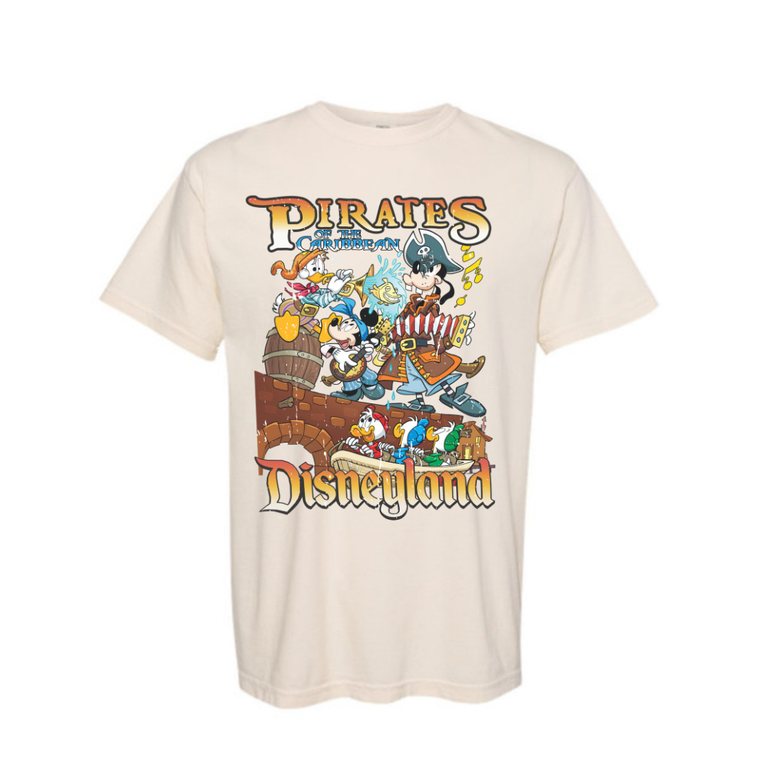 Retro pirates ride tshirt